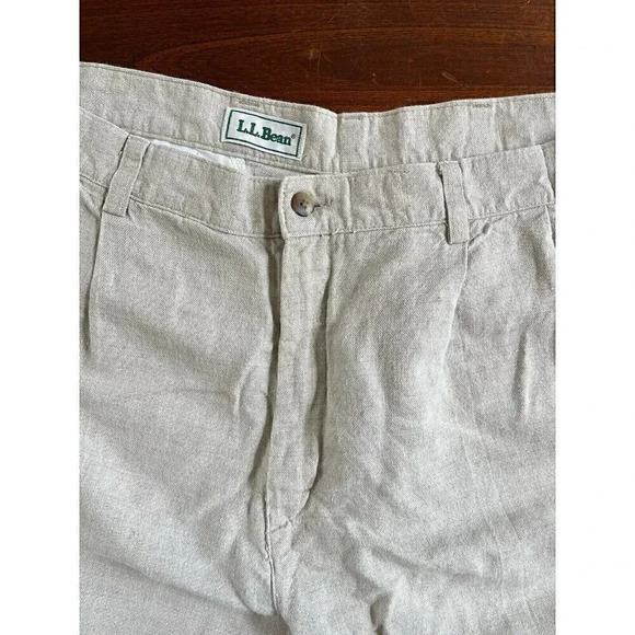 Ll Bean‎ Women’s 36 Linen Cotton Chino Shorts - Picture 2 of 7